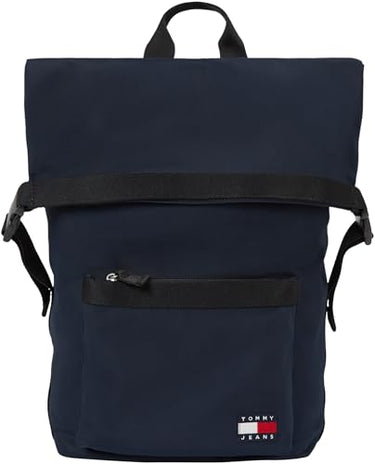 Tommy Jeans Herren Rucksack Daily Rolltop Backpack Handgepäck, Blau (Dark Night Navy), Einheitsgröße im Sale